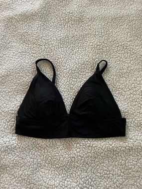 Aerie Black Triangle Wireless Bikini Top